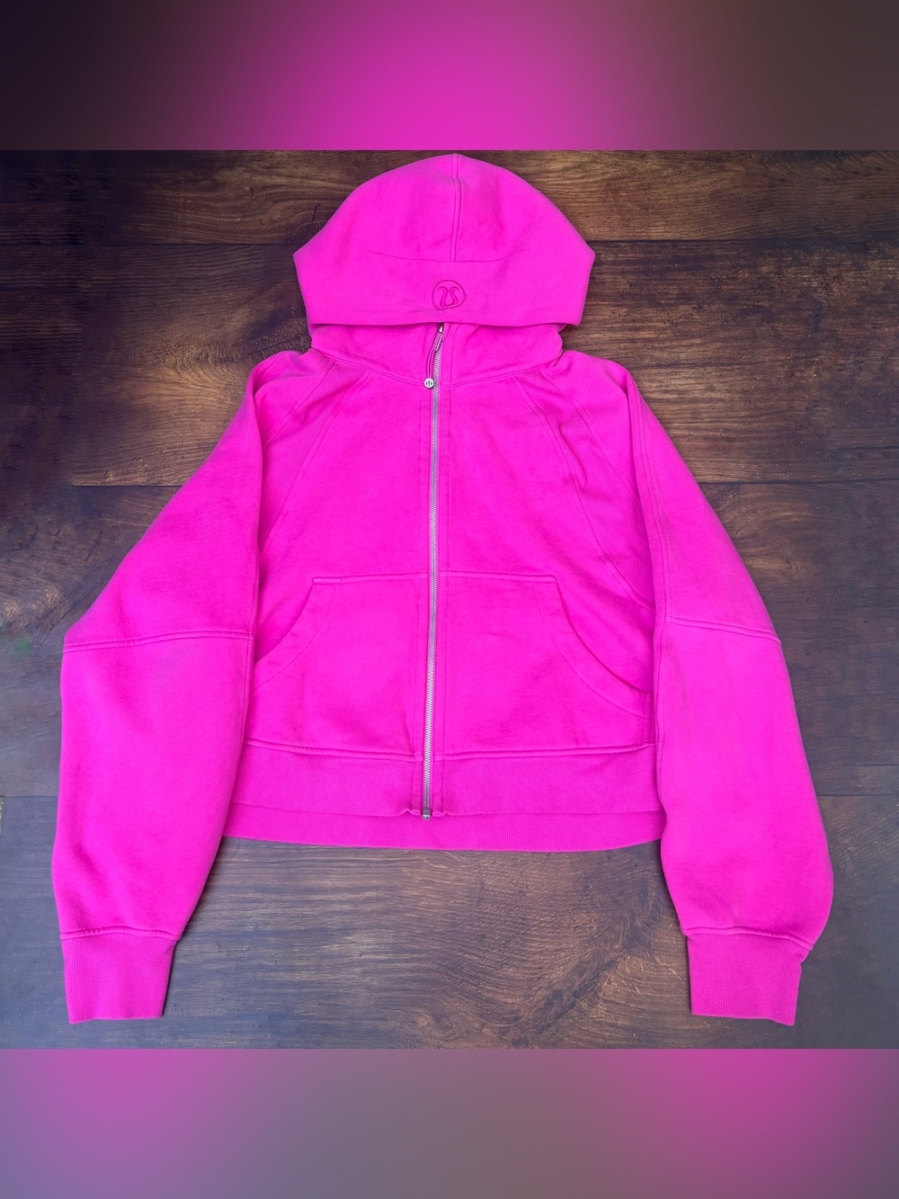 Lululemon Scuba Oversized Full Zip Hoodie In Sonic Pink Size XL/XXL